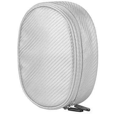 Imagem de Geekria Bolsa de fone de ouvido compatível com Beat Studio 3.0, Studio, Solo3.0, Solo2.0, Capa SoloHD, bolsa de transporte de viagem protetora de substituição com armazenamento de cabo (prata)