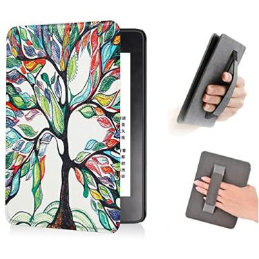 Imagem de Capa compatível com a 11ª geração do Kindle lançado em 2022, modelo (C2V2L3). Capa à prova de queda com alça de mão e despertar para hibernar automático, não para Kindle Paperwhite de 11ª geração