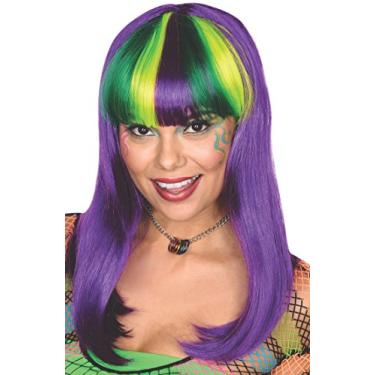 Imagem de Rubie's Peruca Hottie para adultos, Roxa, tamanho nico