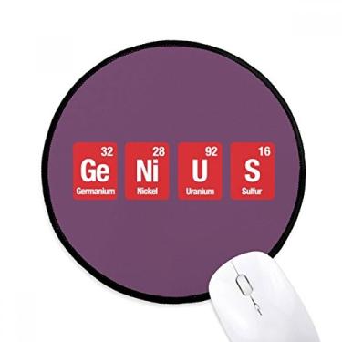 Imagem de DIYthinker Chemical Element Science Ge Ni U S Mouse Pad Desktop Office Tapete Redondo para Computador