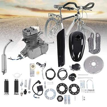 Imagem de Marvellous Kit de motor de bicicleta 50 CC, kit de 2 tempos motorizado a gás motor moto de baixo consumo de combustível, adequado para a maioria das bicicletas de 66 cm e 71 cm