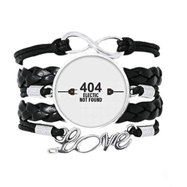 Imagem de OFFbb-USA Tomada Power Socket Plug Art Deco Presente Moda Pulseira Acessório Amor Couro Torcido Pulseira Presente, não aplicar