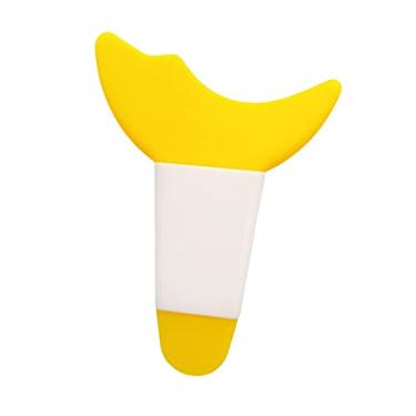 Imagem de menolana Estênceis de Delineador de Silicone Modelo de Silicone, Protetor Auxiliar Reutilizável, Auxiliar de para Assistente, Ferramenta de Auxílio para, 6,9cm x 5cm Amarelo