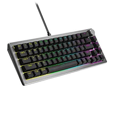Imagem de Cooler Master Teclado mecânico CK720 com troca quente e interruptor branco mecânico Kailh Box V2, layout de 65%, conectividade USB-C, iluminação RGB e mostrador de 3 vias