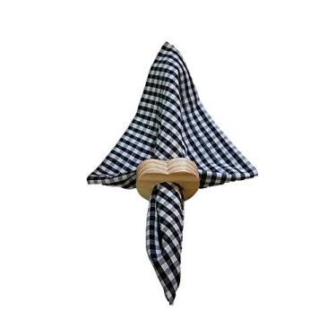 Imagem de Trilho de Mesa em Tricoline Fio Tinto Xadrez 1.36 x 0.42