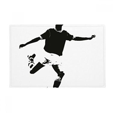 Imagem de DIYthinker Tapete antiderrapante para porta de banheiro de futebol de educação física