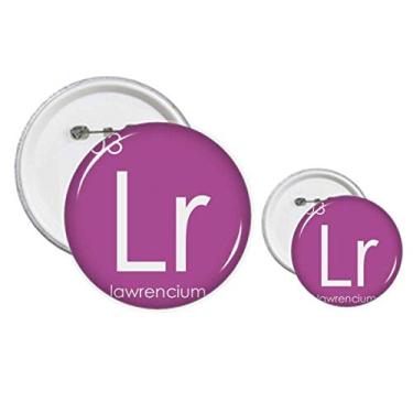 Imagem de Conjunto de kit de artesanato com botões para mesa de menstruação Actinide Lawrencium Lr