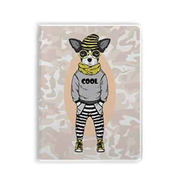 Imagem de Caderno de anotações para cães em aquarela adorável ilustração capa de goma diário capa macia