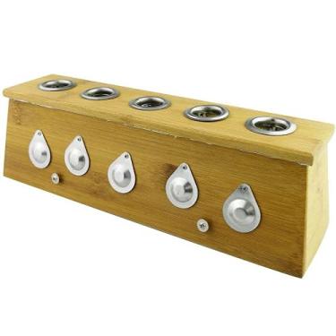 Imagem de 1 caixa de bambu tradicional Moxa rolo de moxabustão ferramenta absinto