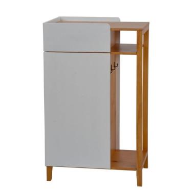 Imagem de Aparador Milu para Pet Branco e Avelã