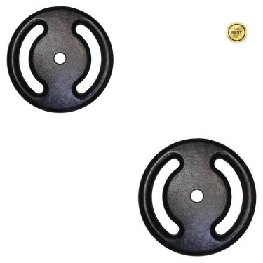 Imagem de Kit 2 X Anilhas Super Premium De 5kg Ferro Pintada-Unissex