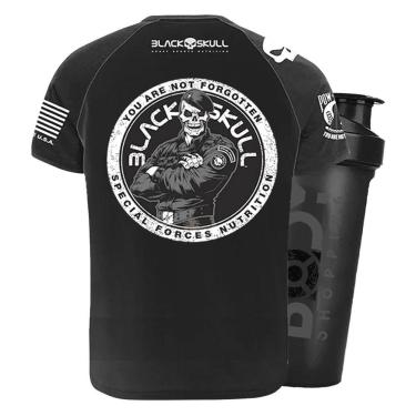 Imagem de Camiseta Dry Fit Bope Preto Exg + Shaker - Black Skull