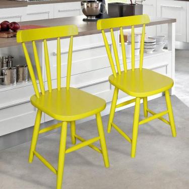 Imagem de Kit Cadeira Folk - Amarelo - Decoarte Móveis