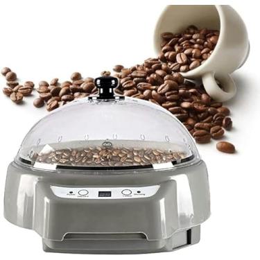 Imagem de Torrador Elétrico Grãos Café - Capacidade 500g, Torrador Com Ajuste Automático Temperatura, Com Função Temporização, Aquecimento Uniforme, Adequado Para Assar Café, Feijão, Amendoim,Black