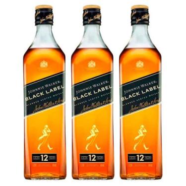 Imagem de Whisky Black Label 1L 3 Unidades Johnnie Walker