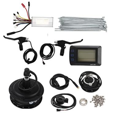 Imagem de Kit modificado de bicicleta de metal com estrutura de controle prático prático de liga de alumínio de aço inoxidável e plástico kit de conversão de bicicleta elétrica para bicicletas elétricas (para raios de aro de 66 cm)