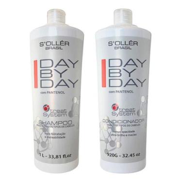 Imagem de Shampoo E Condicionador Hidratante Day By Day Todos Os Tipos 1L - Soll