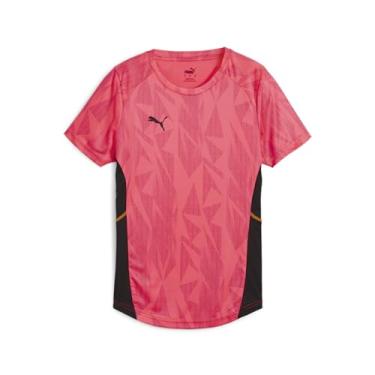 Imagem de PUMA Camiseta feminina Individualblaze Ff, Puma Preto, pôr do sol, ouro, XXG Plus Size