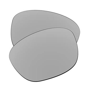 Imagem de EZReplace Lentes de reposição para óculos de sol Oakley Garage Rock OO9175 (lentes polarizadas) – Serve para armação Oakley Garage Rock (metal prata)