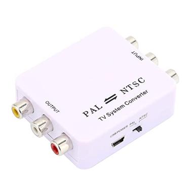 Imagem de Conversor NTSC para PAL Conversor de TV de PAL para NTSC para Reprodutores de DVD, Gravadores, Filmadoras, etc. PAL NTSC Conversor de Conversão Mútua Adaptador Plug and Play PAL