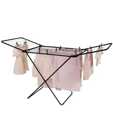 Imagem de Varal De Chao Maxxi Grande 174cm Preto 25Kg Roupas Aço Original Mor