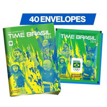 Imagem de Kit Album Time Olimpíadas Paris 2024 + 200 Figurinhas (40env) - Panini