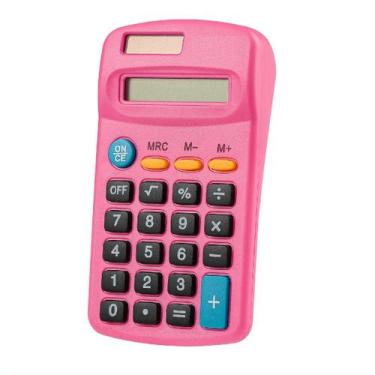 Imagem de Calculadora Digital de Bolso Portátil 8 Dígitos Colorida - Fx, Rosa