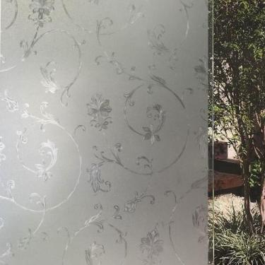 Imagem de Pelicula Eletrostatica para Box de Vidro Blindex 3D Flores e Ramos 190