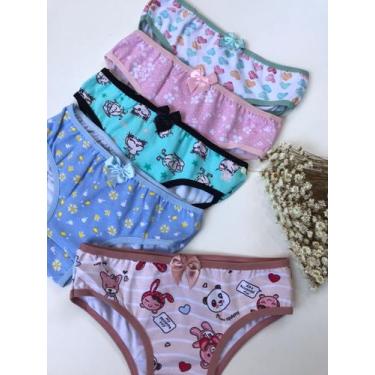 Imagem de Kit 2 calcinhas infantis, 100% em Algodão. - JR, GG