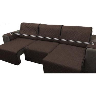 Imagem de Capa Protetor Para Sofa Retratil e Reclinavel 3,50M 3 Modulos (MEDIDA 