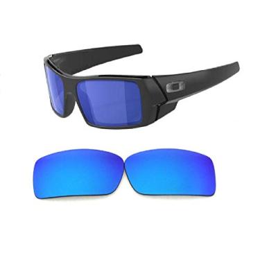 Imagem de GALAXYLENSE Lentes de reposição para Oakley Gascan com várias cores polarizadas, Azul gelo, regular