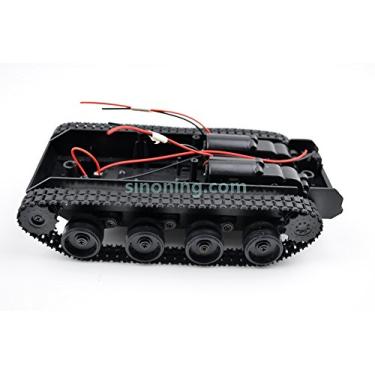 Imagem de MAKERBUYING mini Smart Robot Tank Car Chassis Kit Rubber Track Crawler Arduino 130 Motor