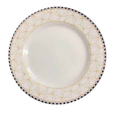 Imagem de Prato Porcelana Raso 27cm Voyage Geométrico Schmidt