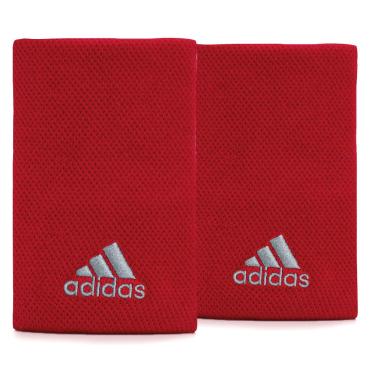 Imagem de Munhequeira Adidas Longa com 02 Unidades Vermelha