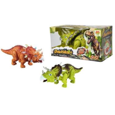 Imagem de Dinossauro Tricerátopo com Som Luz e Movimento - KOPECK