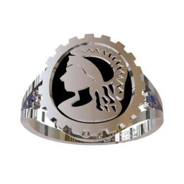 Imagem de Anel De Formatura De Engenharia Civil Em Prata 950k - Vieira Cruz Joia