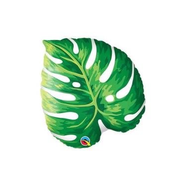 Imagem de Balão de Festa Microfoil 21" 53cm - Folha Tropical - 01 Unidade - Qual