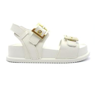 Imagem de Sandália Papete Santinelli Feminina 1550-014, 37, Off white