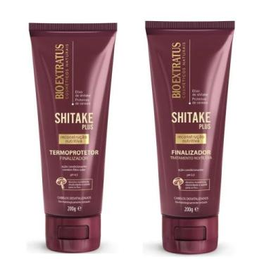 Imagem de Kit Finalizador Shitake Plus Termoprotetor + Noite/Dia 200g - Bio Extr