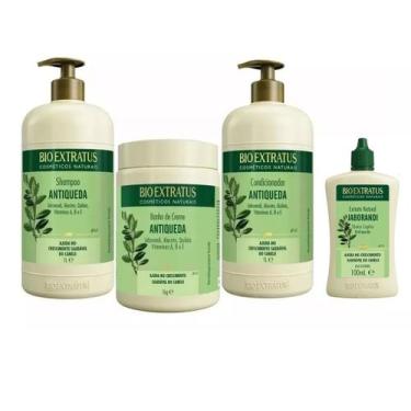 Imagem de Kit Antiqueda Jaborandi 1l Bio Extratus 4 Produtos