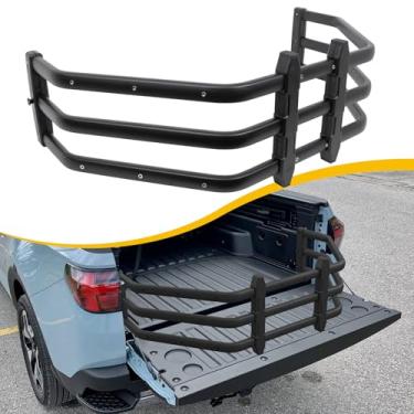 Imagem de EZREXPM Extensor de cama de caminhão adequado para Hyundai Santa Cruz 2022-2025 e Ford Ranger 2019-2025 Extensor de porta traseira de alumínio