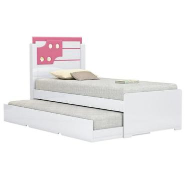 Imagem de Bibox Luiza Cama Solteiro Compacta Sofisticada Varias Cores - Sambare 