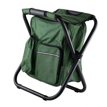 Imagem de Mochila Cadeira Cooler Cadeira Leve de Grande Capacidade Campo Dobrável Banco de Acampamento para Viajar Praia para Caminhada Picnic Blue Desgas