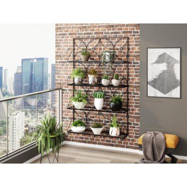 Imagem de Jardineira Floreira Decorativa Suspensa Em Ferro - 160x100 - Mobili