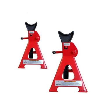 Imagem de Par De Cavalete De Apoio Mecânico Para Veículos 3 Toneladas - Tec Big