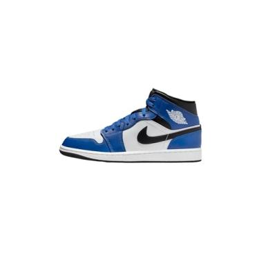 Imagem de Tênis masculino Air Jordan 1 Mid (DQ8426-402, Game Royal/Branco/Preto), Game Royal/Branco/Preto, 44
