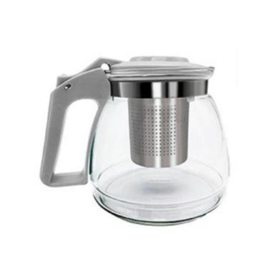 Imagem de Chaleira De Vidro Bule 950 Ml Infusor Inox Chá Café Cozinha - Art Haus