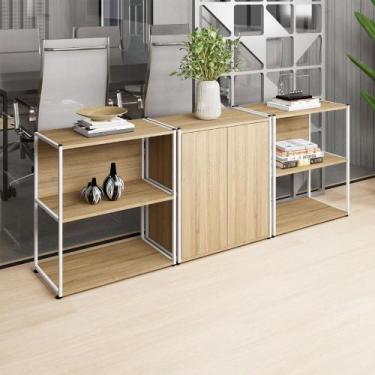 Imagem de Armário para Escritório e 2 Estantes Industriais F5 Office - F5 Office