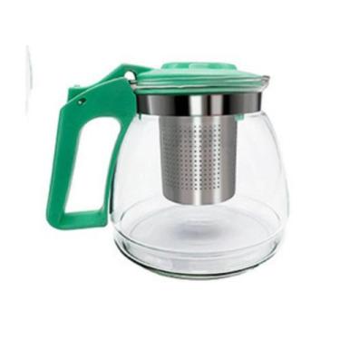 Imagem de Chaleira De Vidro Bule 950 Ml Infusor Inox Chá Café Cozinha - Art Haus