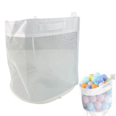 Imagem de Organizador De Brinquedos Para Banho,Organizador De Banheira Para Brinquedos Infantis - Caixa De Banheiro Antimofo Montada Na Parede Compacta Para Chuveiro Com Armazenamento De Banho, E Infantil